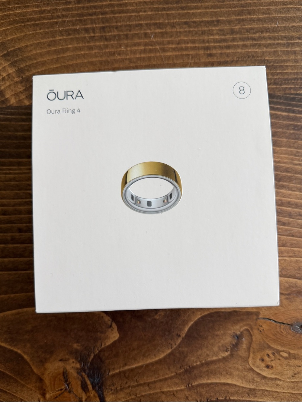 Oura Ring Gen 4 Gold  (Size 8)